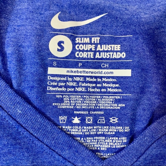 🆕 NIKE Cubs V Neck Shirt - Picture 4 of 5